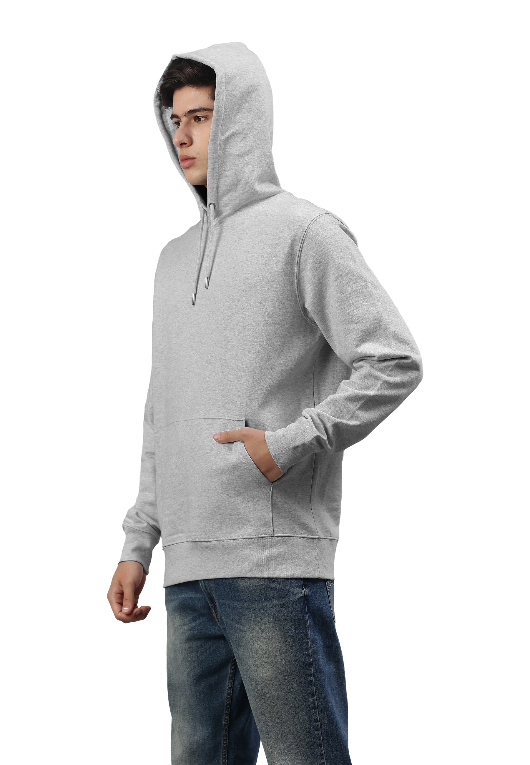 Sweat-shirt à capuche homme soho color/42 gris chine