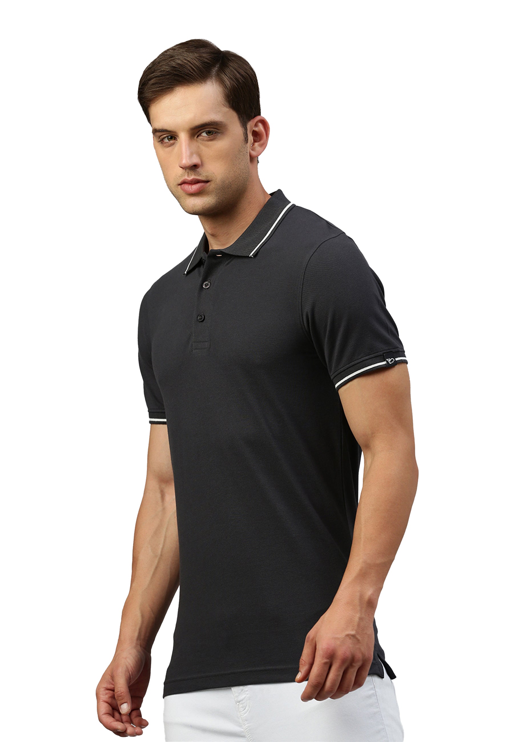 Polo contrasté avec élasthanne Ben