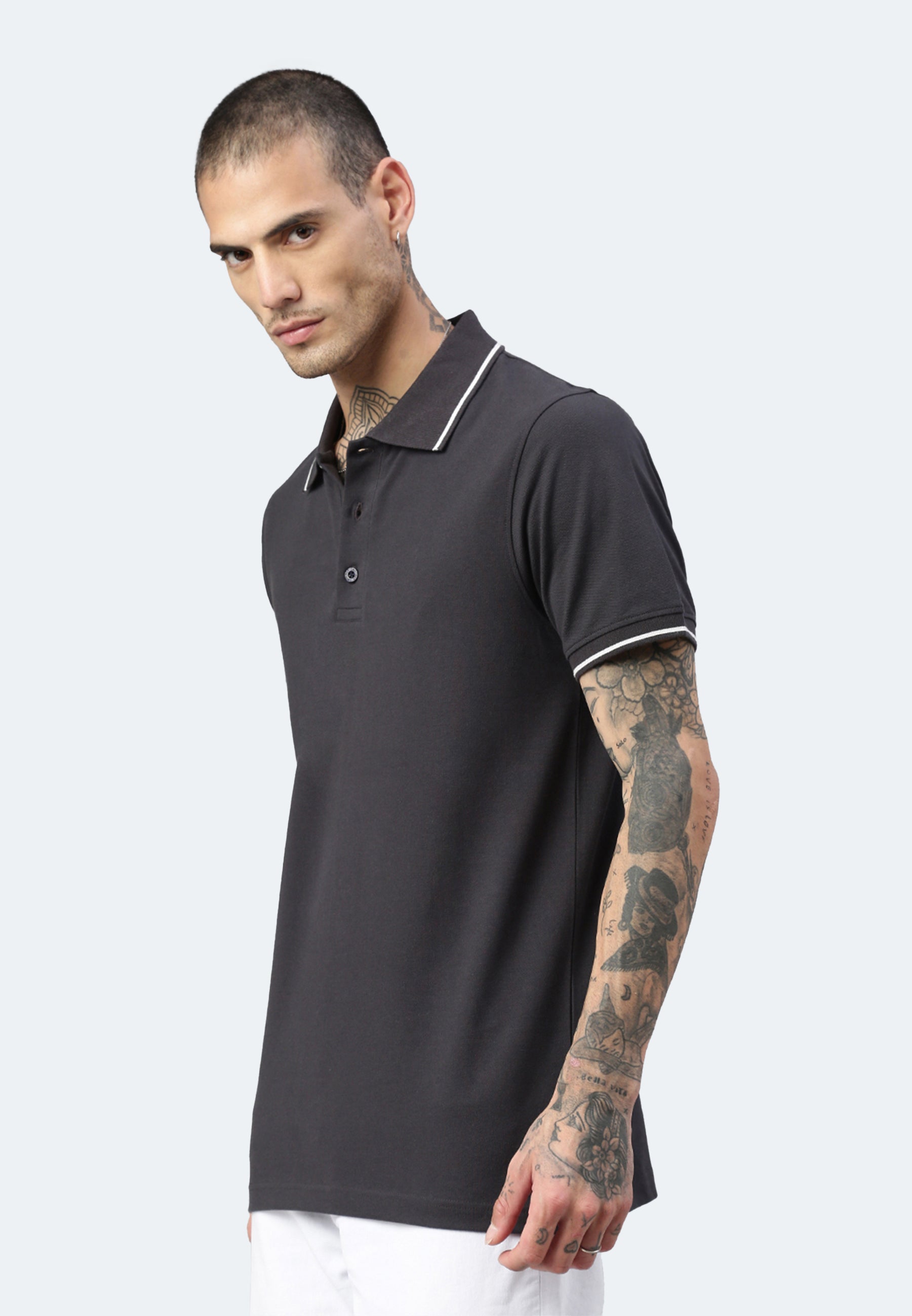 Polo contrasté avec élasthanne Ben