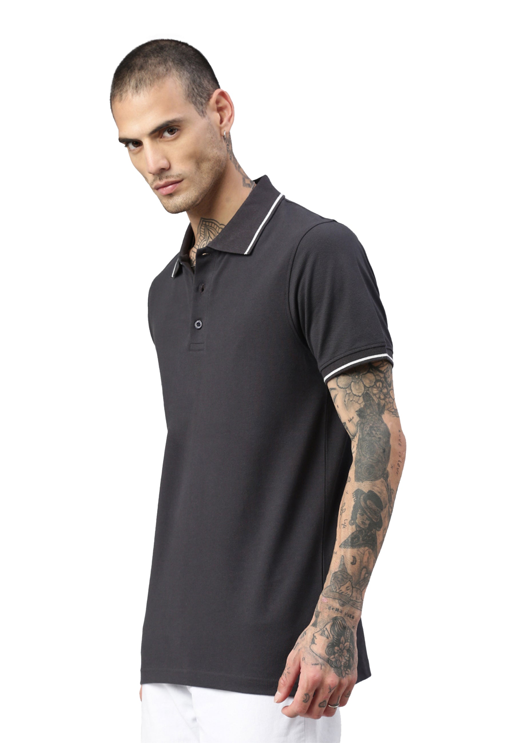 Polo contrasté avec élasthanne Ben