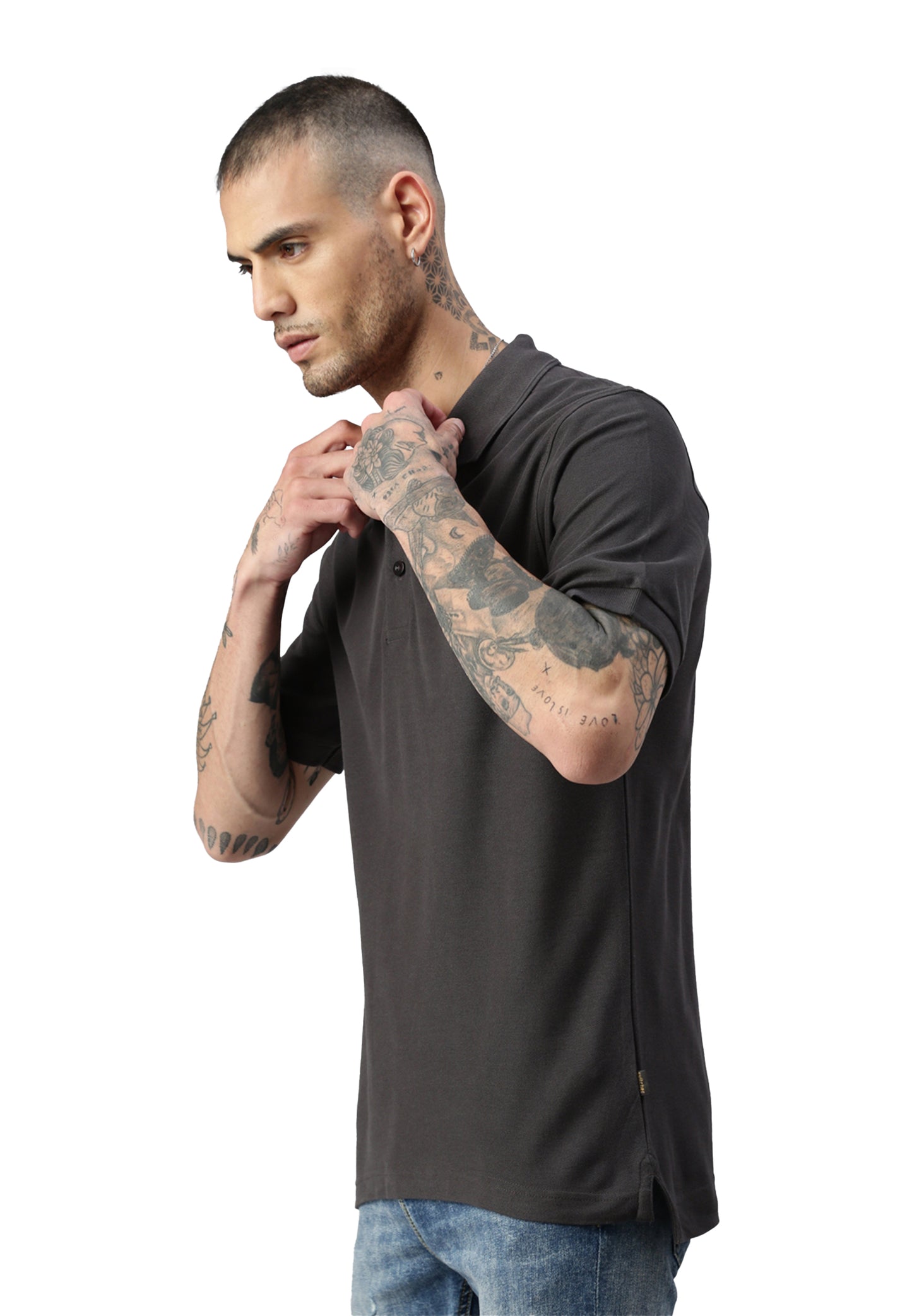 Switcher men's polo john color/410 arsenic