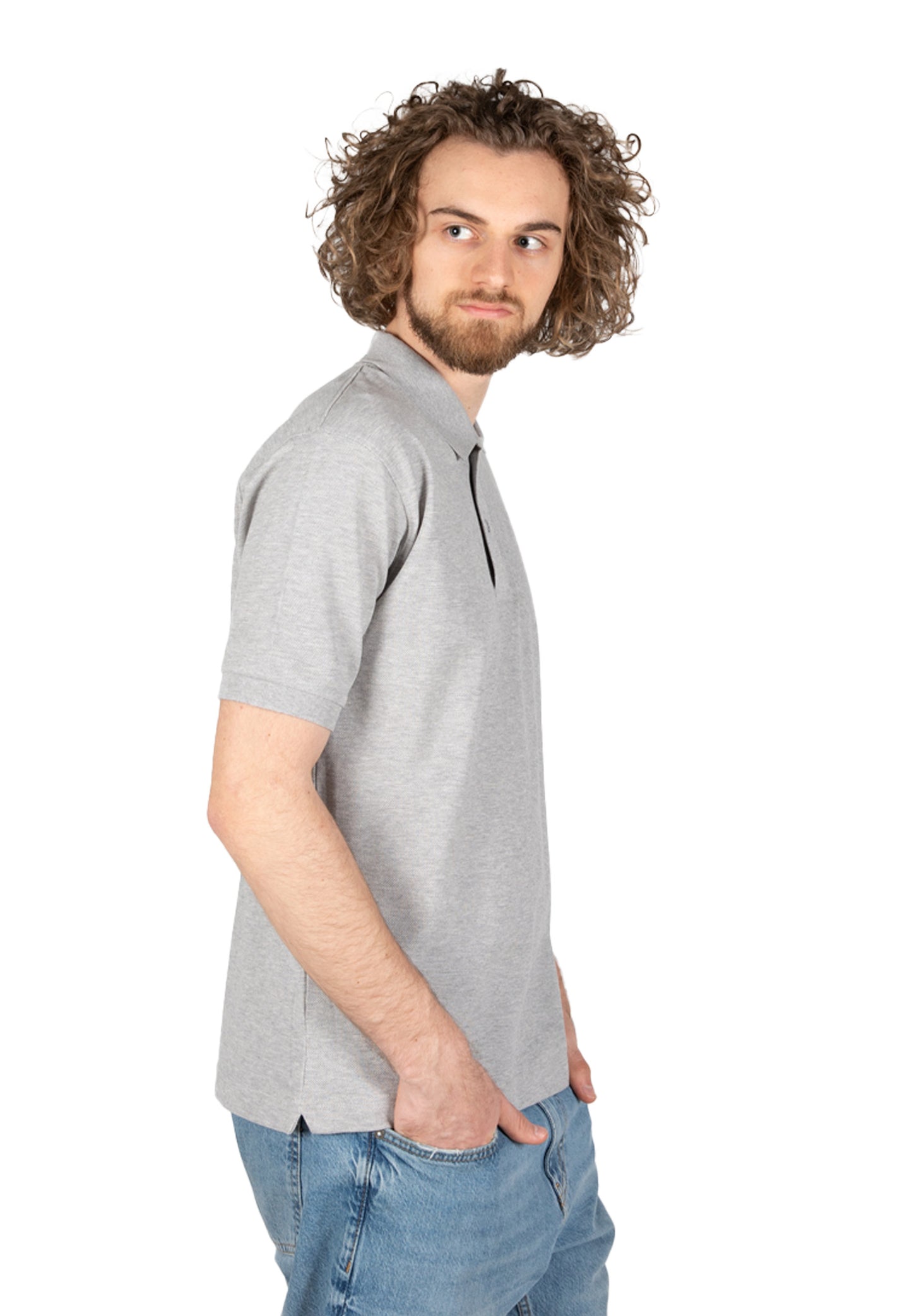 Switcher men's polo samuel color/42 gris chine