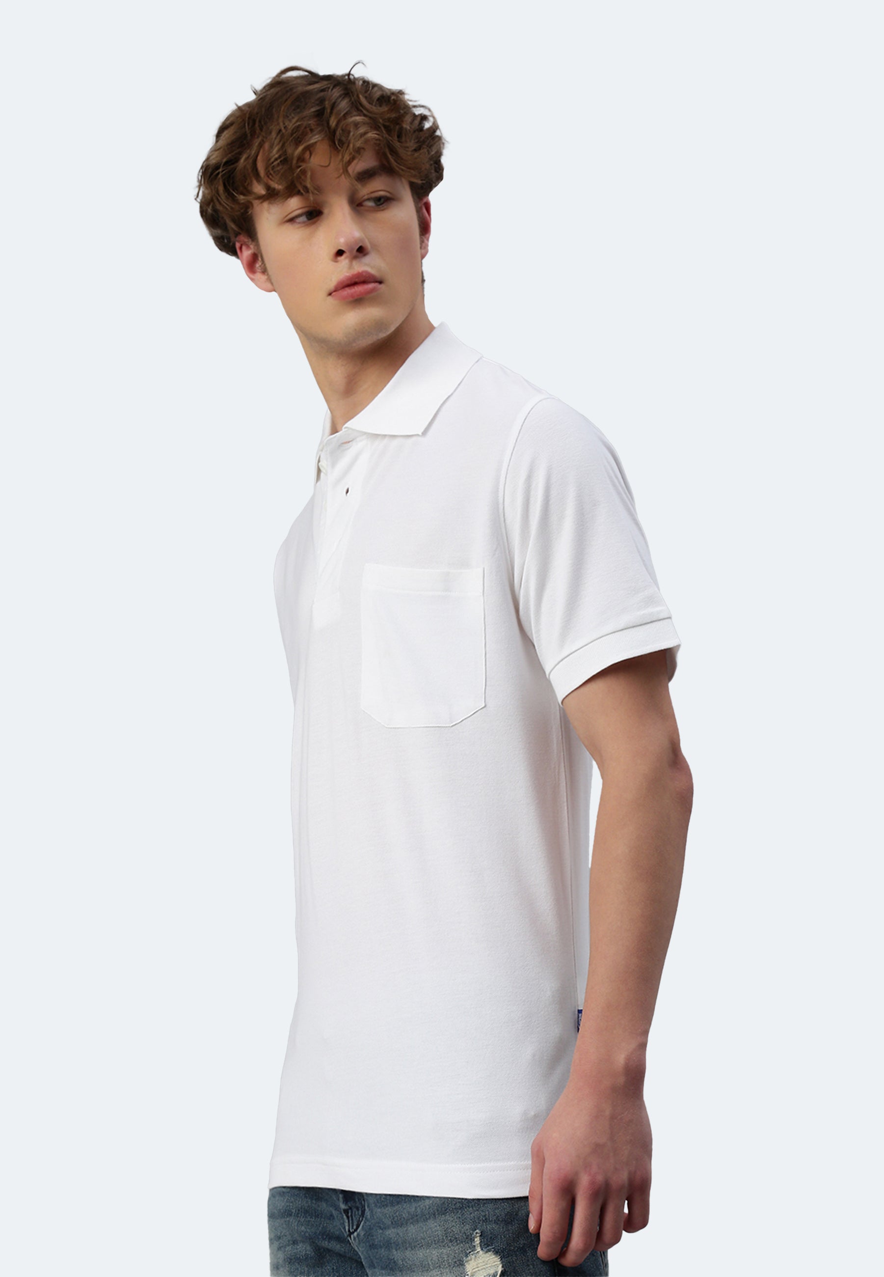 Switcher pocket polo whale color/blanc