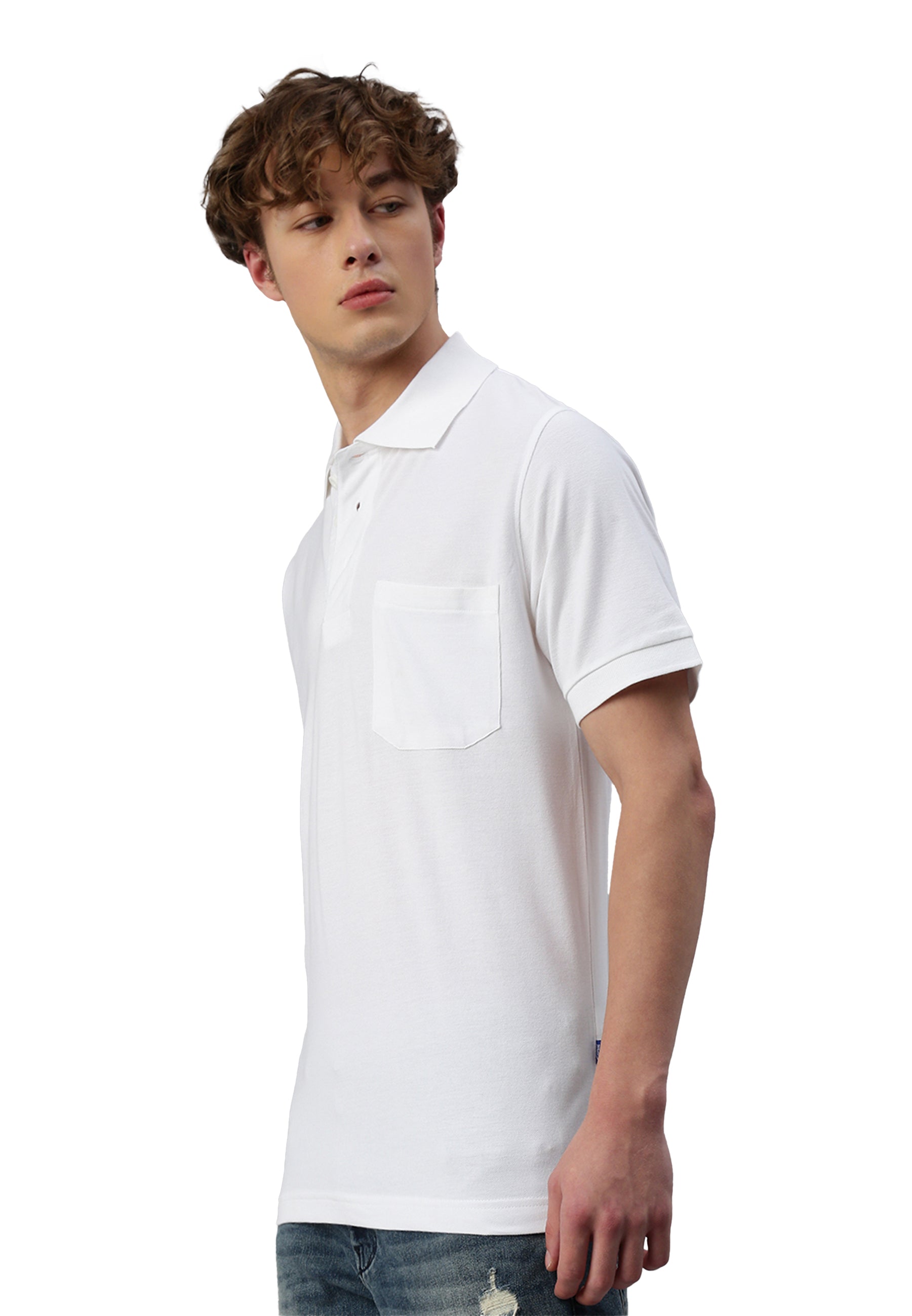 Switcher pocket polo whale color/blanc