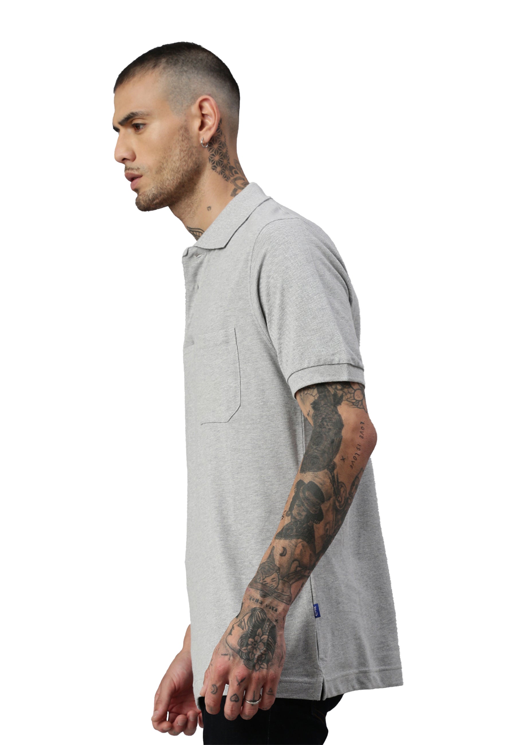 Switcher pocket polo whale color/gris chine