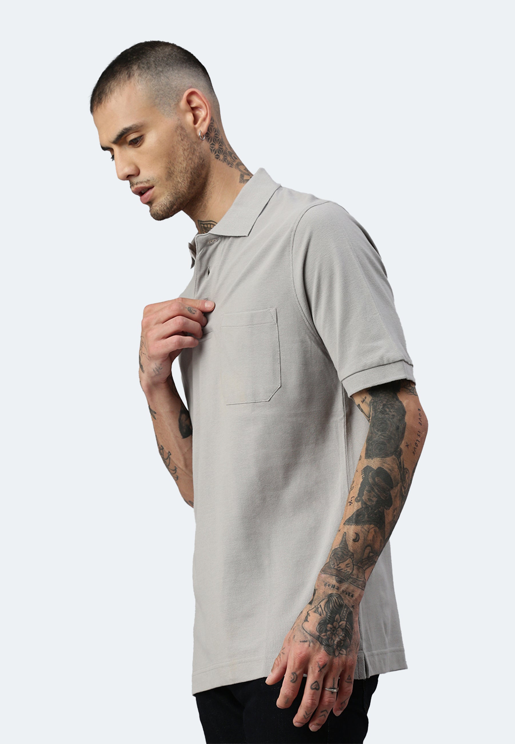 Switcher pocket polo whale color/gris fonce