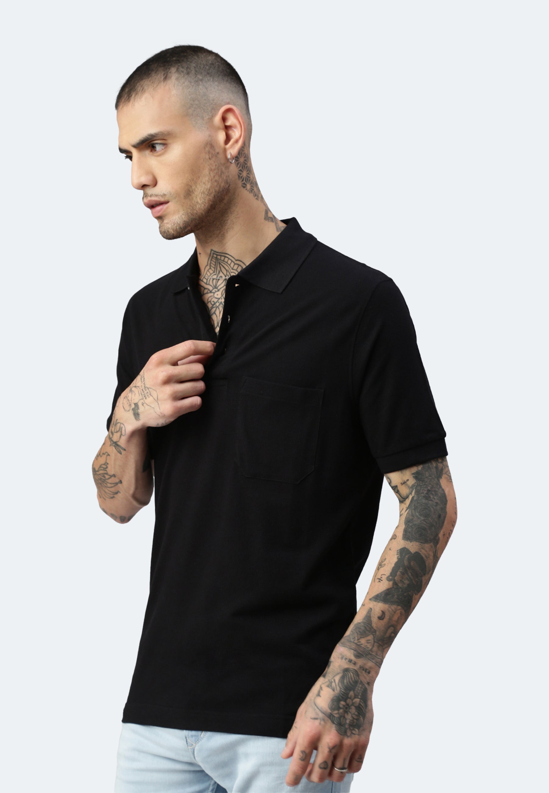 Switcher pocket polo whale color/noir