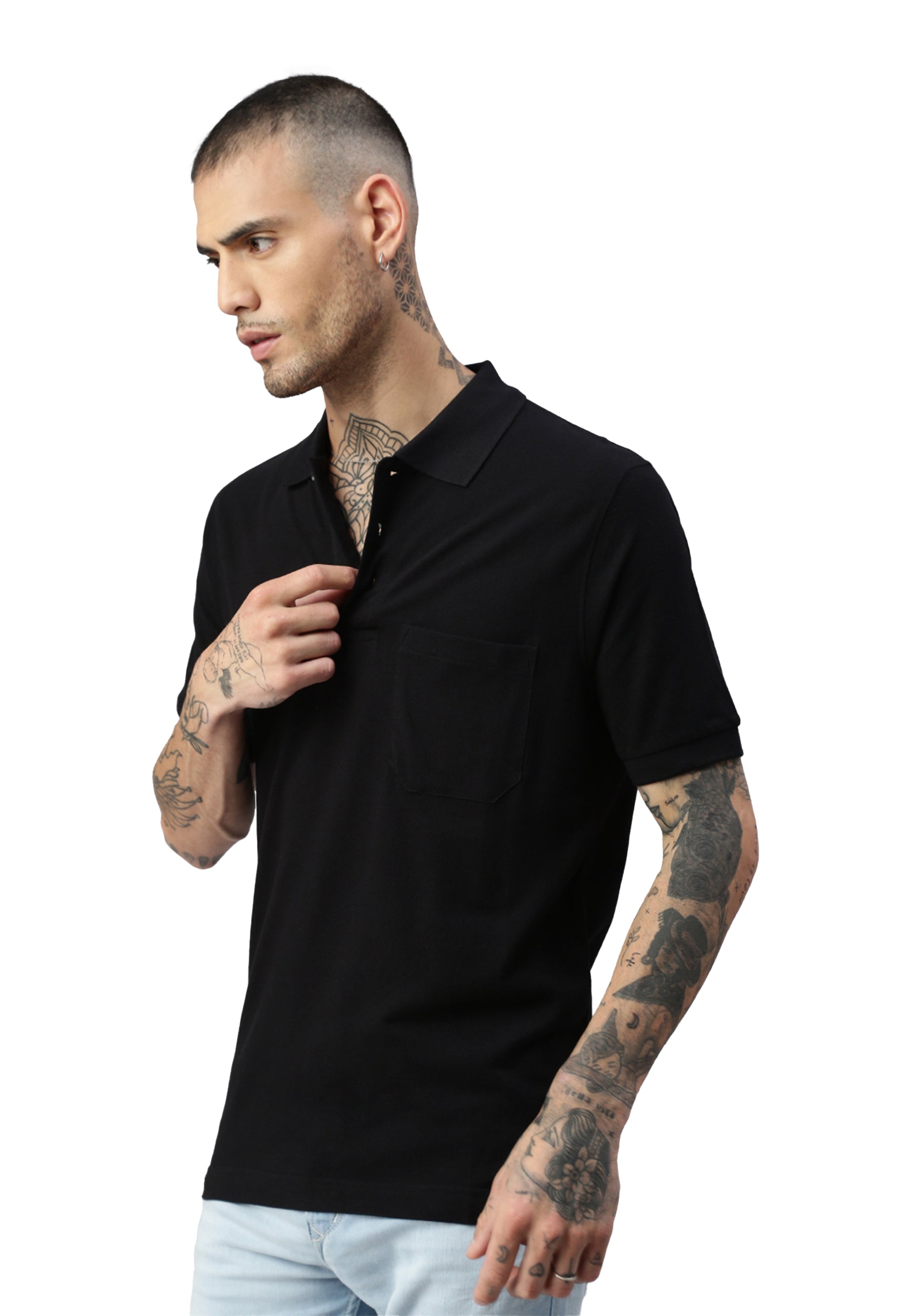 Switcher pocket polo whale color/noir