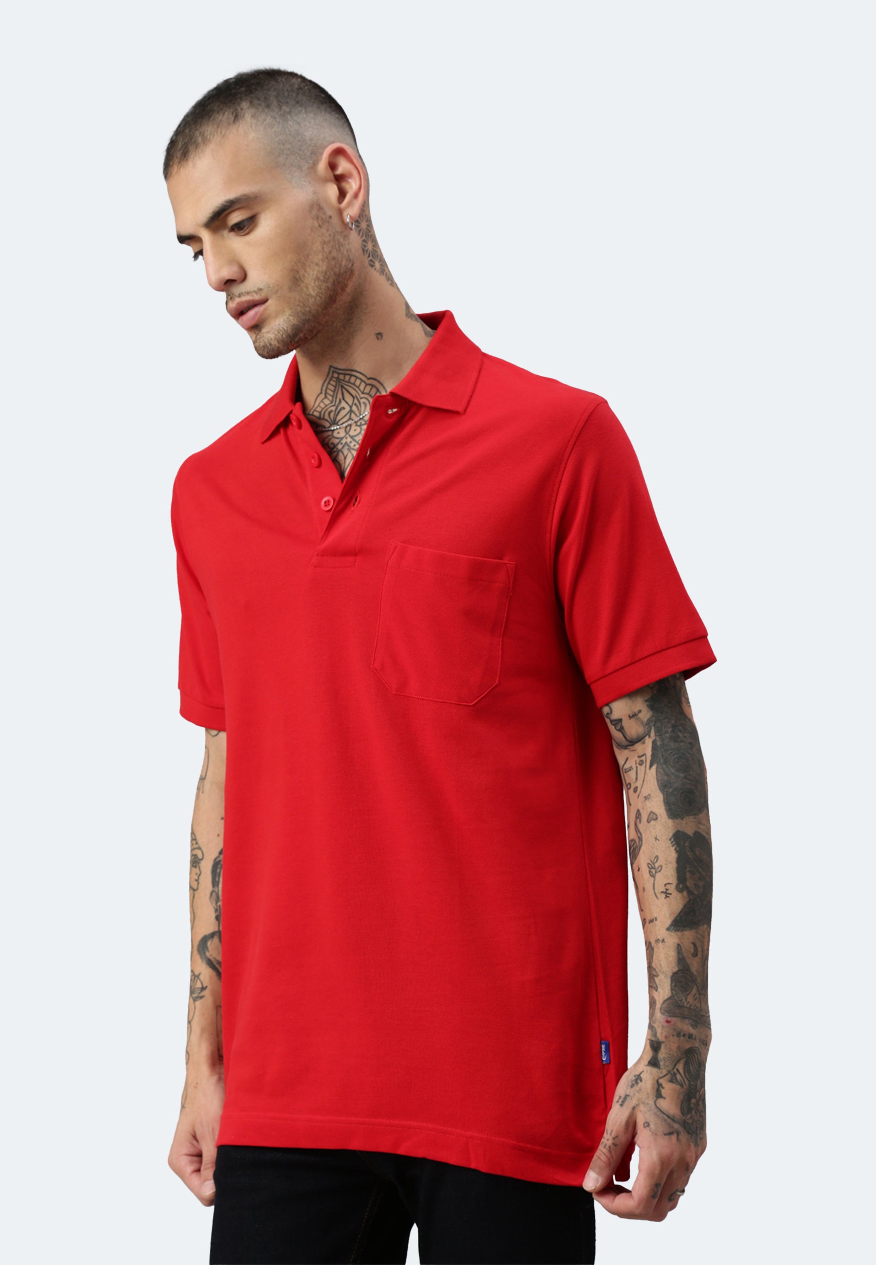 Switcher pocket polo whale color/rouge