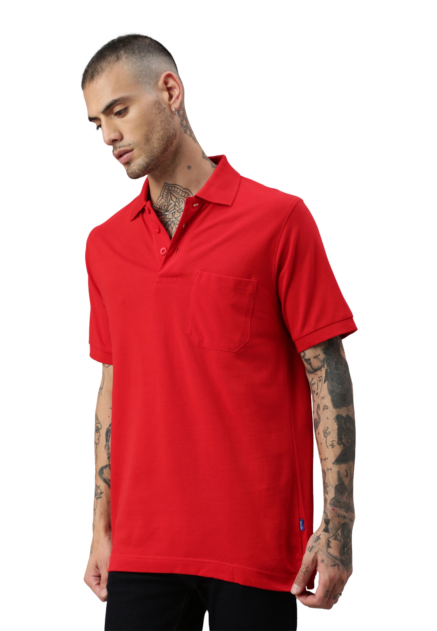 Switcher pocket polo whale color/rouge
