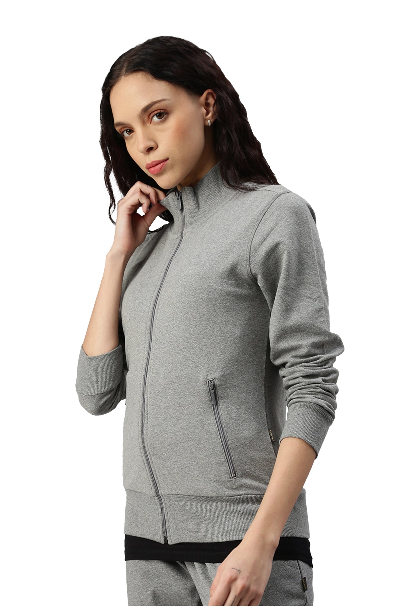 Sweat-shirt Switcher Lady mia color/672 ebony chine