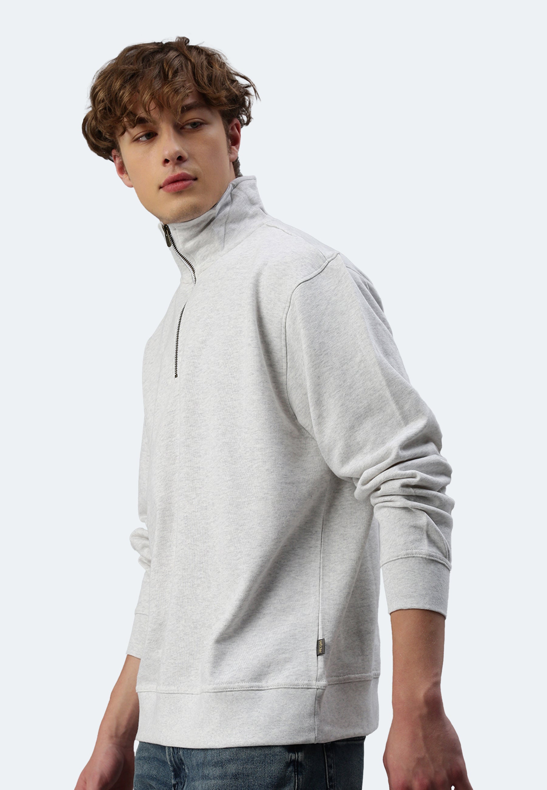 Sweat-shirt Switcher homme couleur oslo/blanc chine