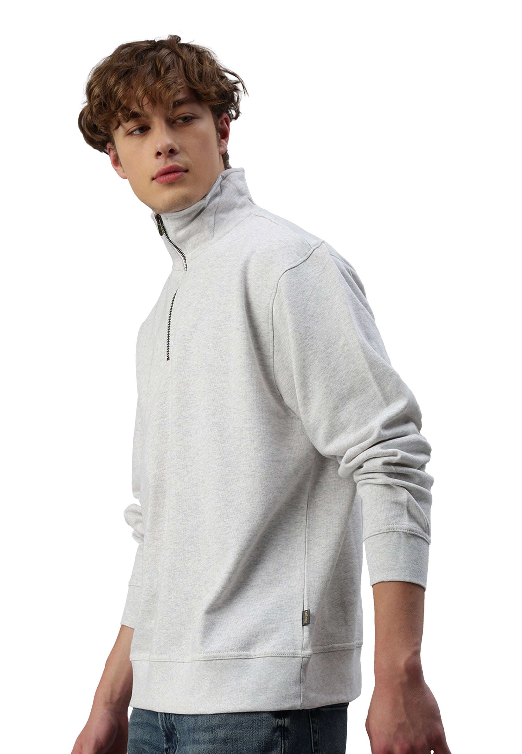 Sweat-shirt Switcher homme couleur oslo/blanc chine