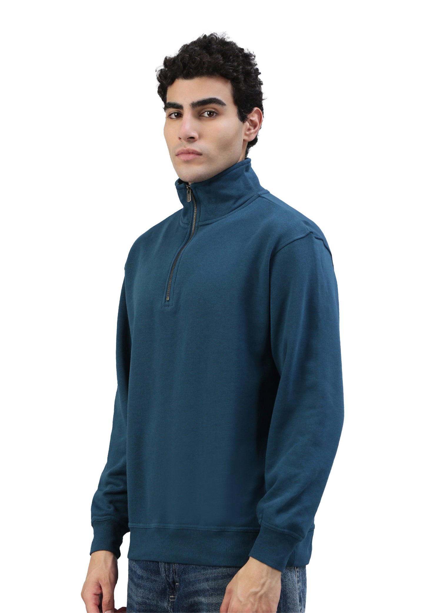 Sweat-shirt Switcher homme Oslo color/245 bleu pétrole