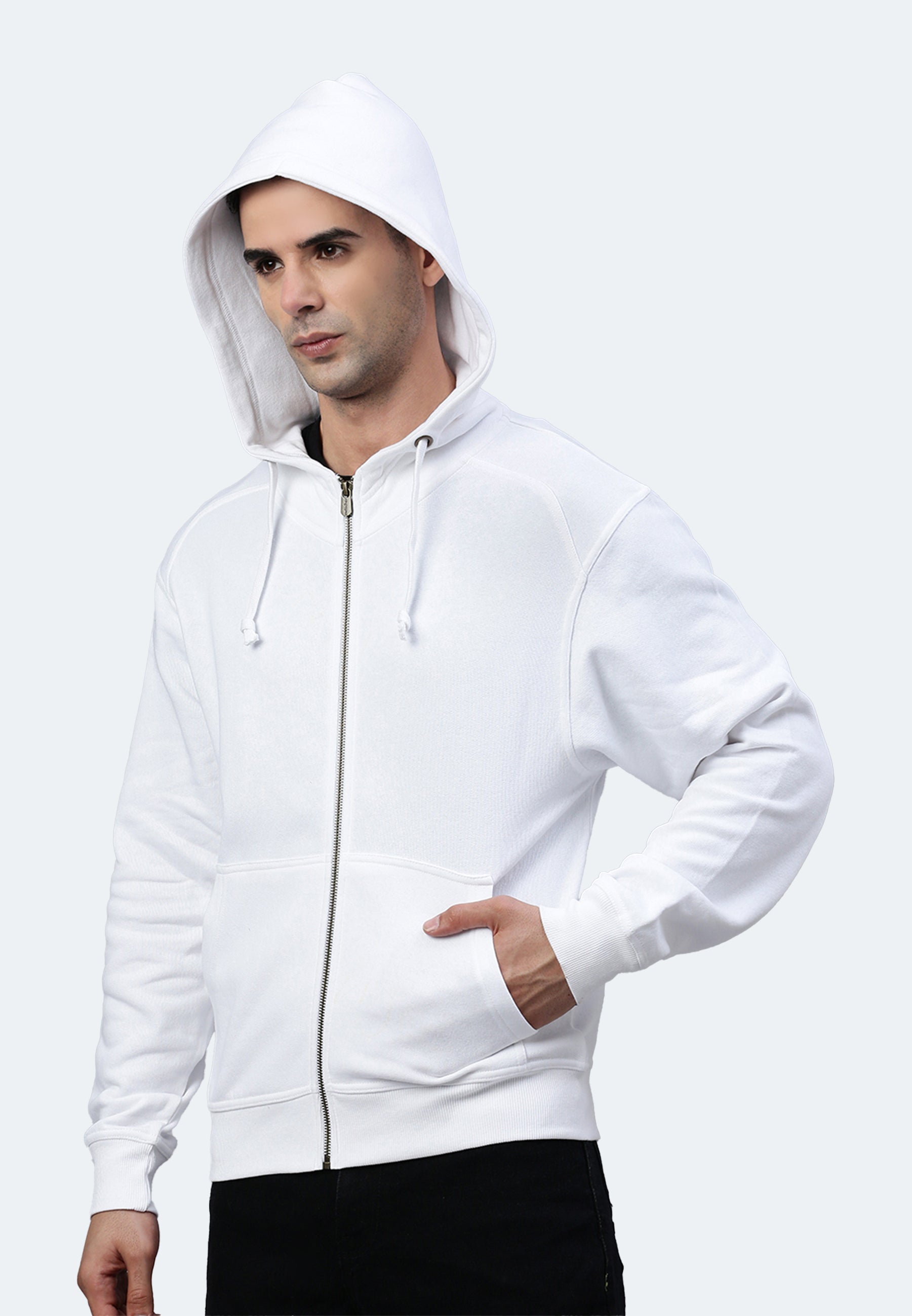 Sweat à capuche zippé Switcher hommes miami color/blanc