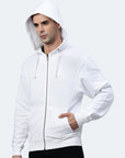Sweat à capuche zippé Switcher hommes miami color/blanc