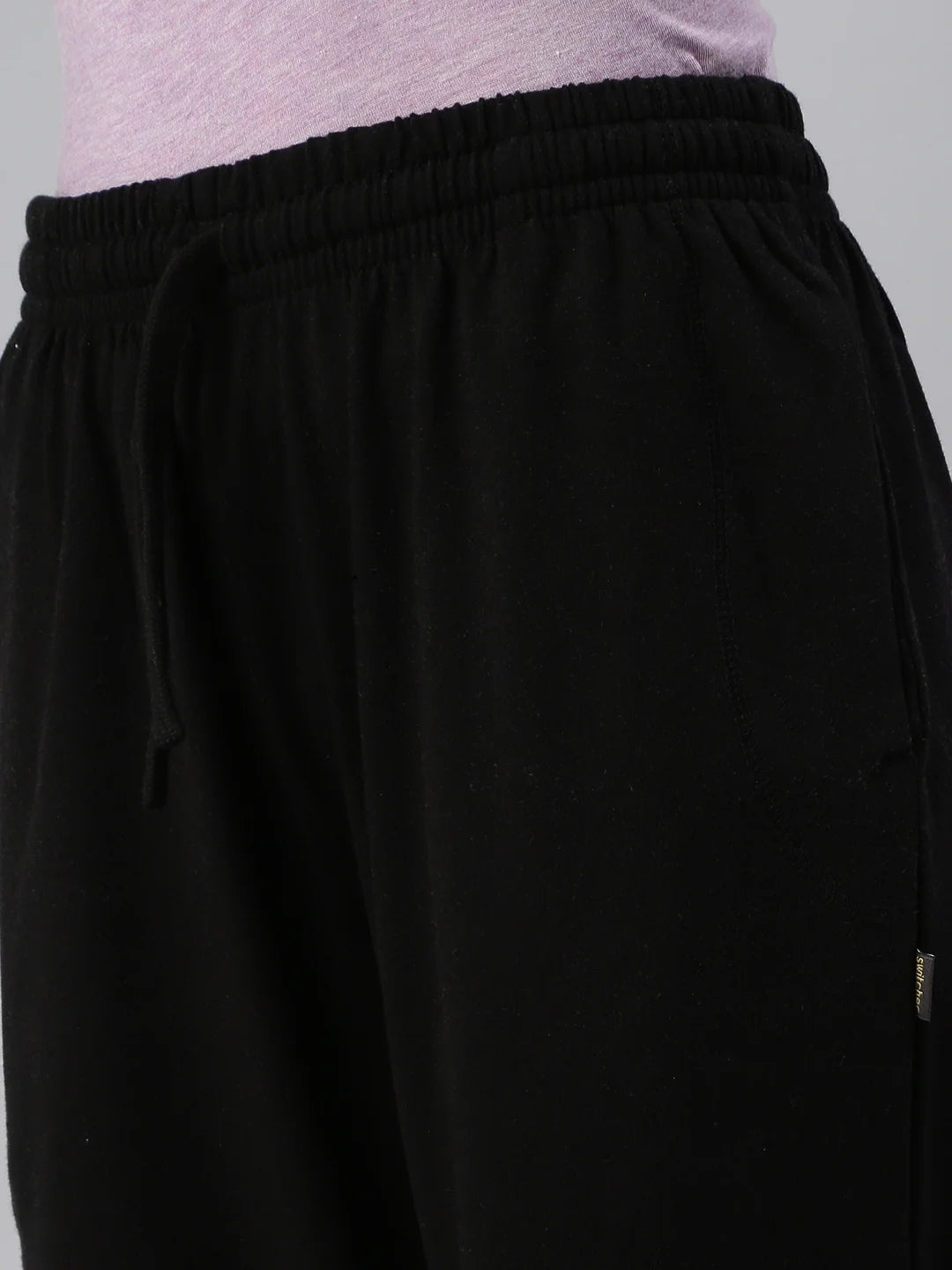 sweat-pantalon unisexe-denver-coton-polyester-noir-lookshot