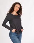 T-shirt manches longues-Bettina-gris foncé-switcher pour femmes