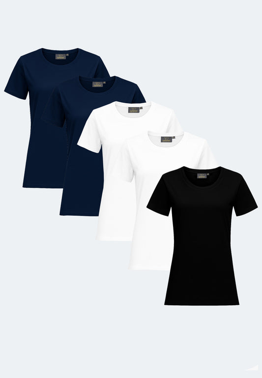Lot de 5 t-shirts bio Lady Gaia